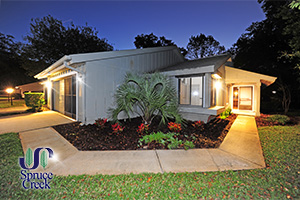 1879 Silver Fern Drive, Golf Villa, End Unit in Spruce Creek Fly-In