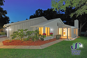 1890 Silver Fern Rd., Fully Renovated Contemporary Golf Villa in Spruce Creek Fly-In