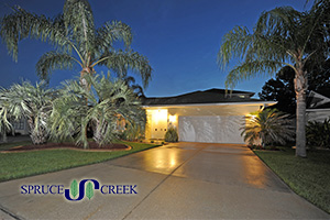 2010 Beaver Creek Drive, Courtyard Home on the Spruce Creek Golf Course