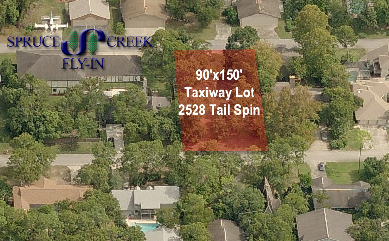 2528 Tail Spin Trail, Taxiway Lot in Spruce Creek
