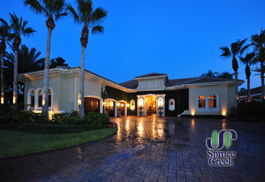 3126 Spruce Creek Blvd., Mediterranean Estate Home on the Golf Course